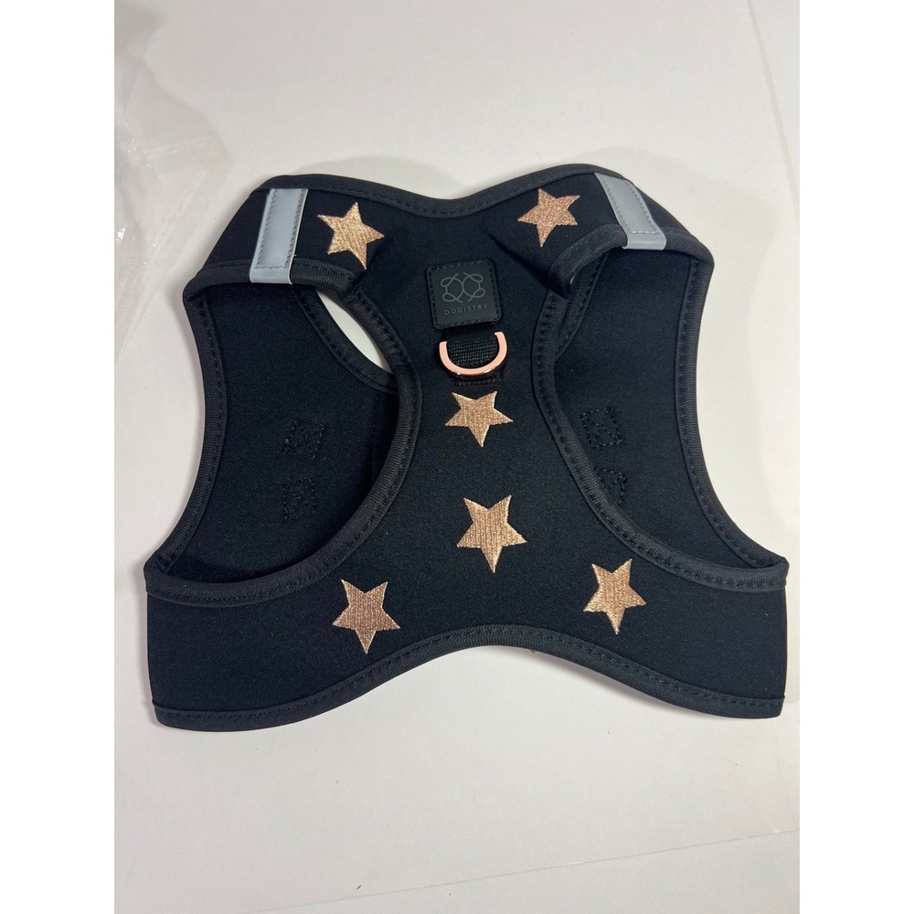 Dogistry Soho Dog Harness Rockstar Black Gold XL NWT